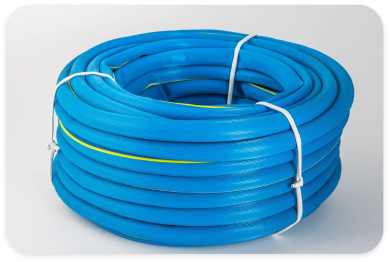 Шланг голубой рифленый 18 мм диаметра