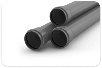 Серая канализационная труба 160 мм диаметра